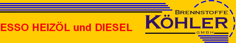 Esso Heizöl Diesel Brennstoffe Köhler